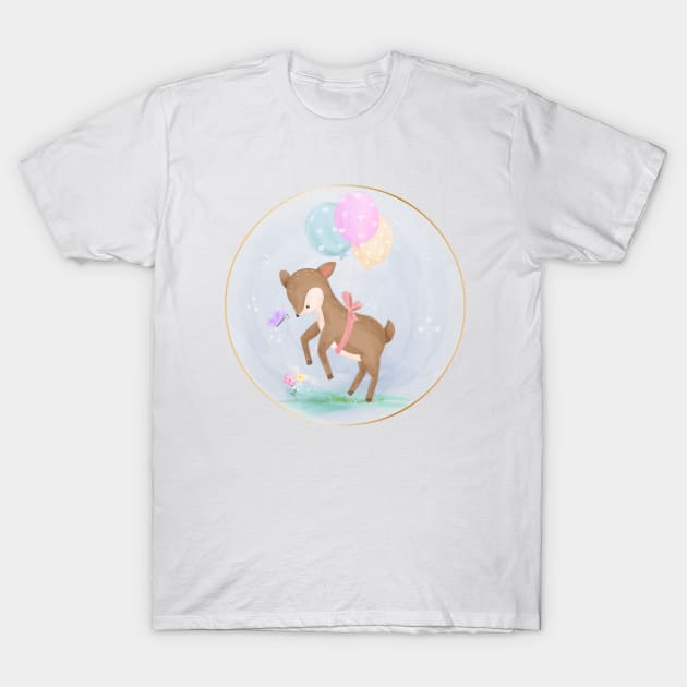 Deer T-Shirt by O2Graphic